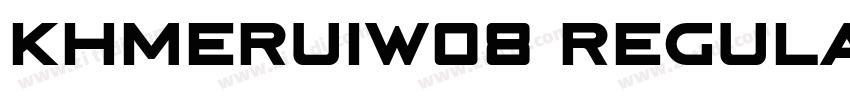 KhmerUIW08 Regular R字体转换